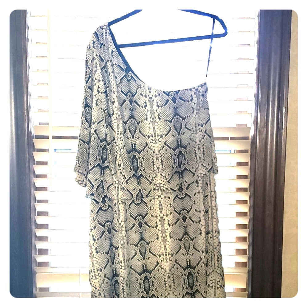 Plus Size One Shoulder Dress